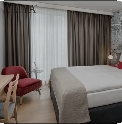 hotel bedroom curtains
