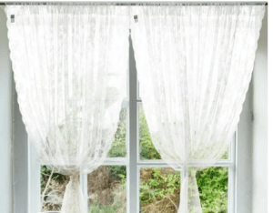 antique lace curtains